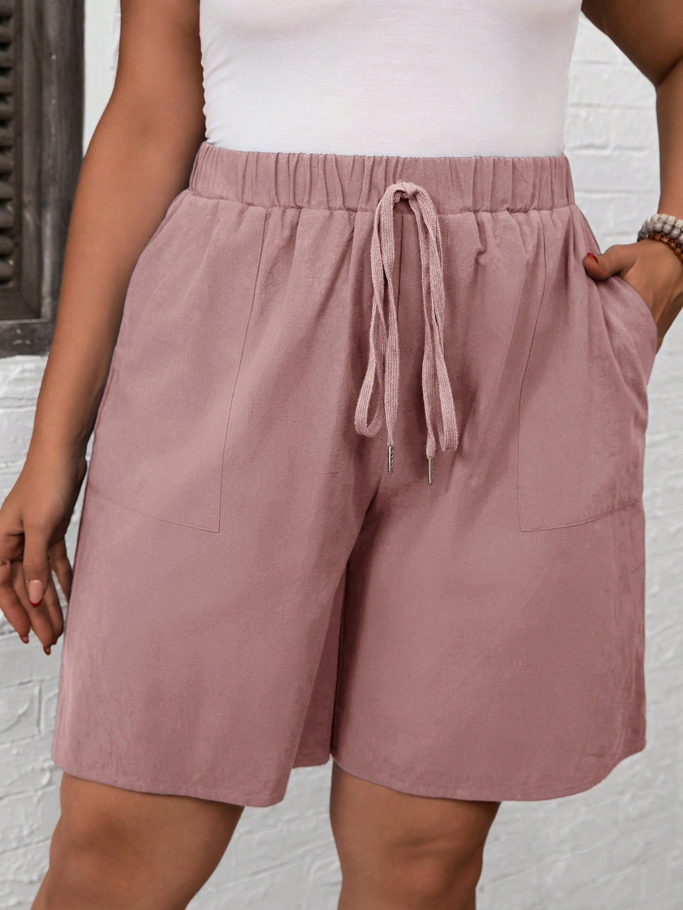 Short Simple Feminino Cintura Elástica Andreia Plus Size