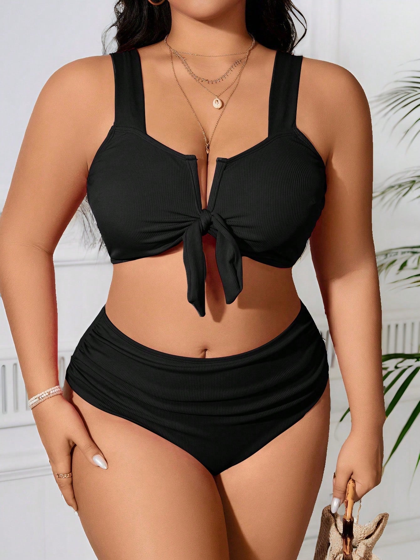 Biquíni Feminio Peça Em V Marieli Plus Size