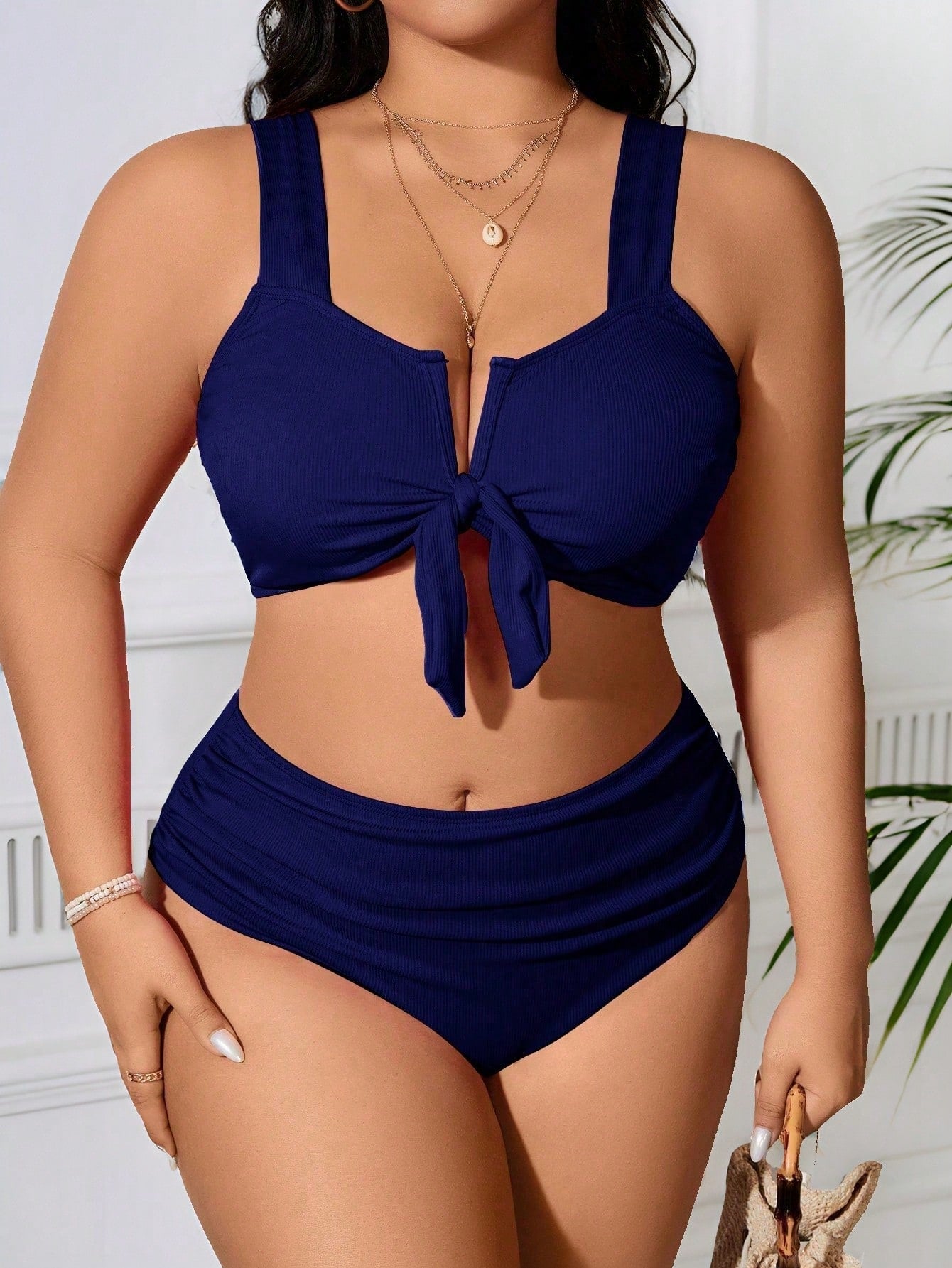Biquíni Feminio Peça Em V Marieli Plus Size