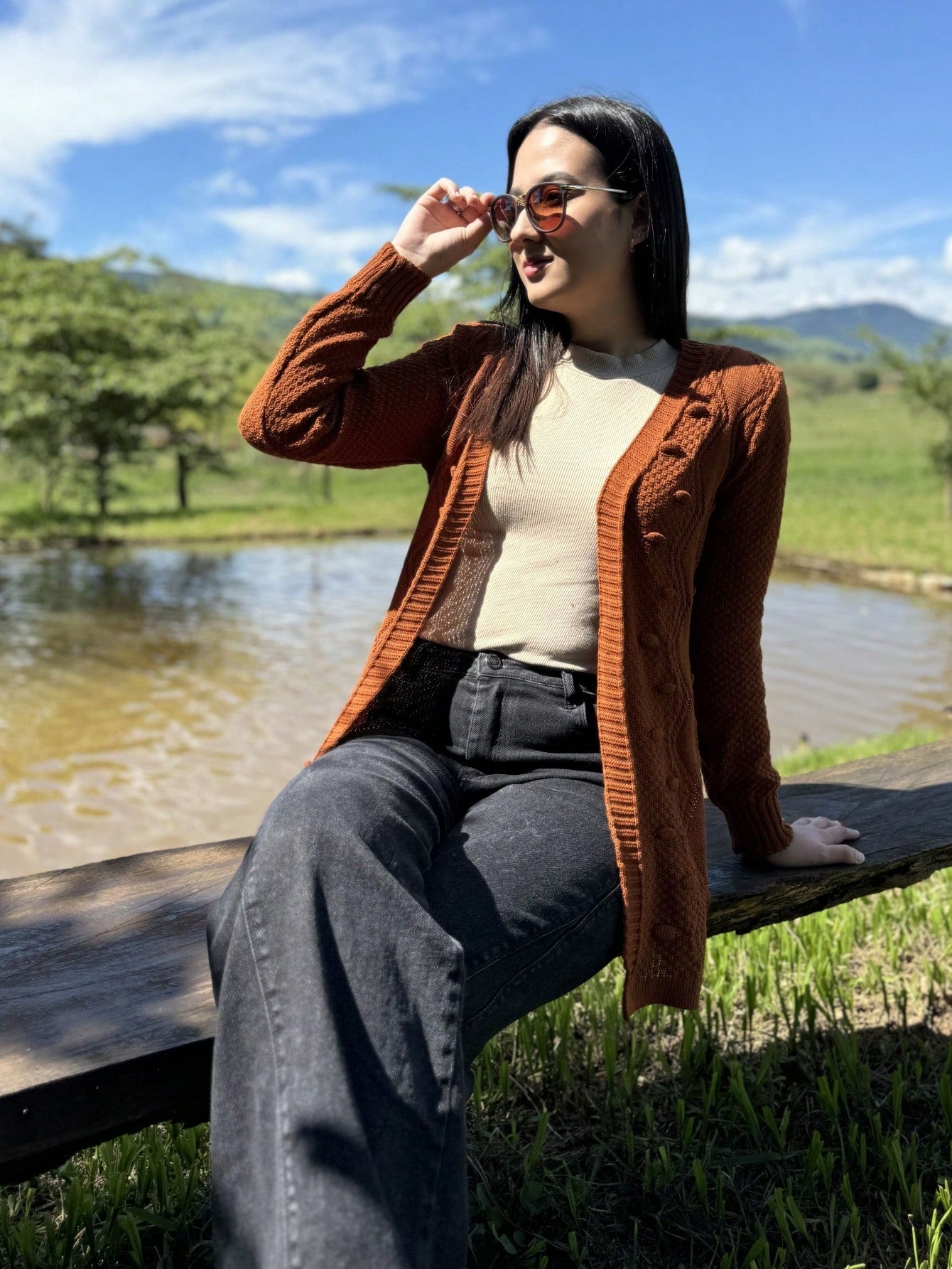 Cardigan Feminina em Tricot - Mirna