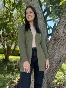 Cardigan Feminina em Tricot - Mirna