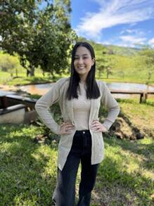 Cardigan Feminina em Tricot - Mirna