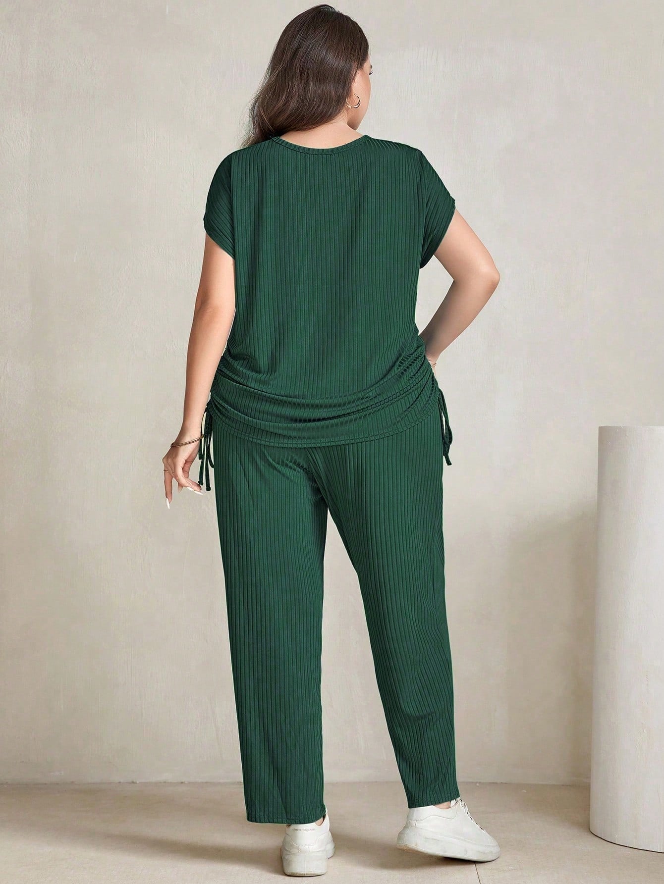 Conjunto Feminino De Calça E Blusa Manga Curta Shelly Plus Size