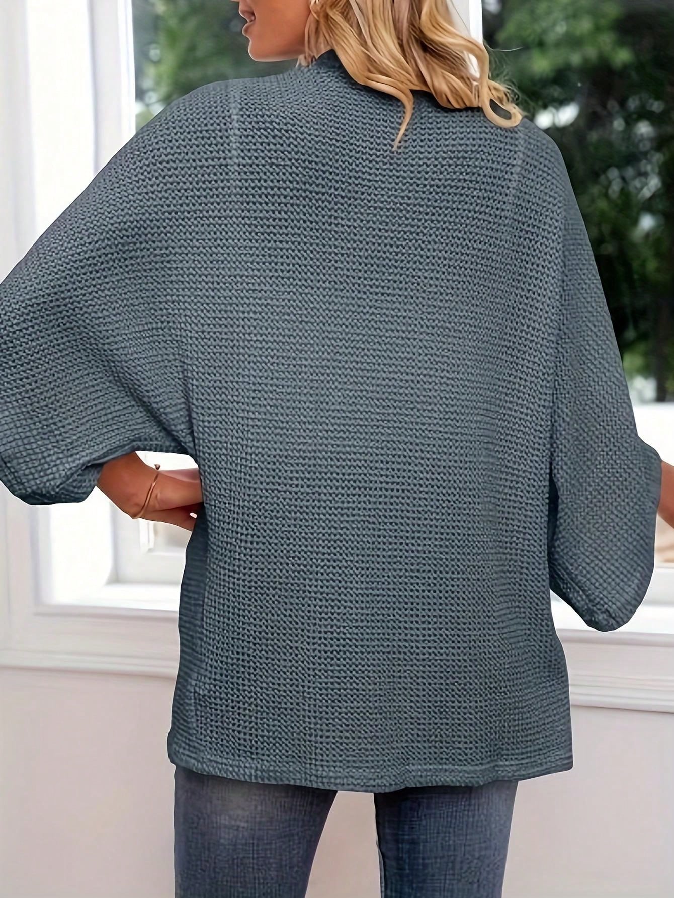 Cardigan Feminina Folgada com Mangas Morcego - Amelia. Plus Size