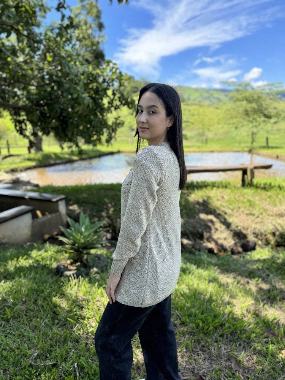 Cardigan Feminina em Tricot - Mirna