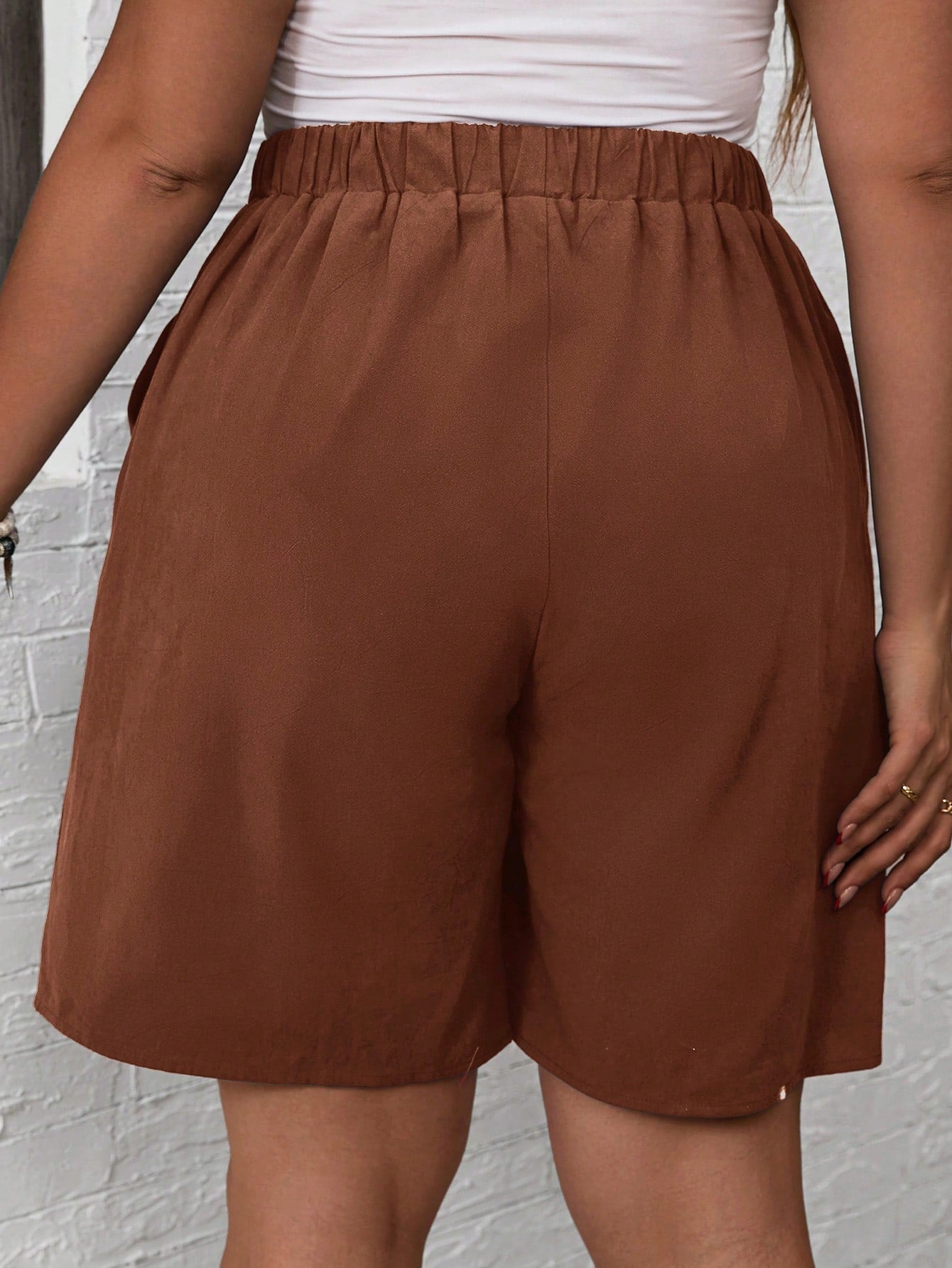 Short Simple Feminino Cintura Elástica Andreia Plus Size