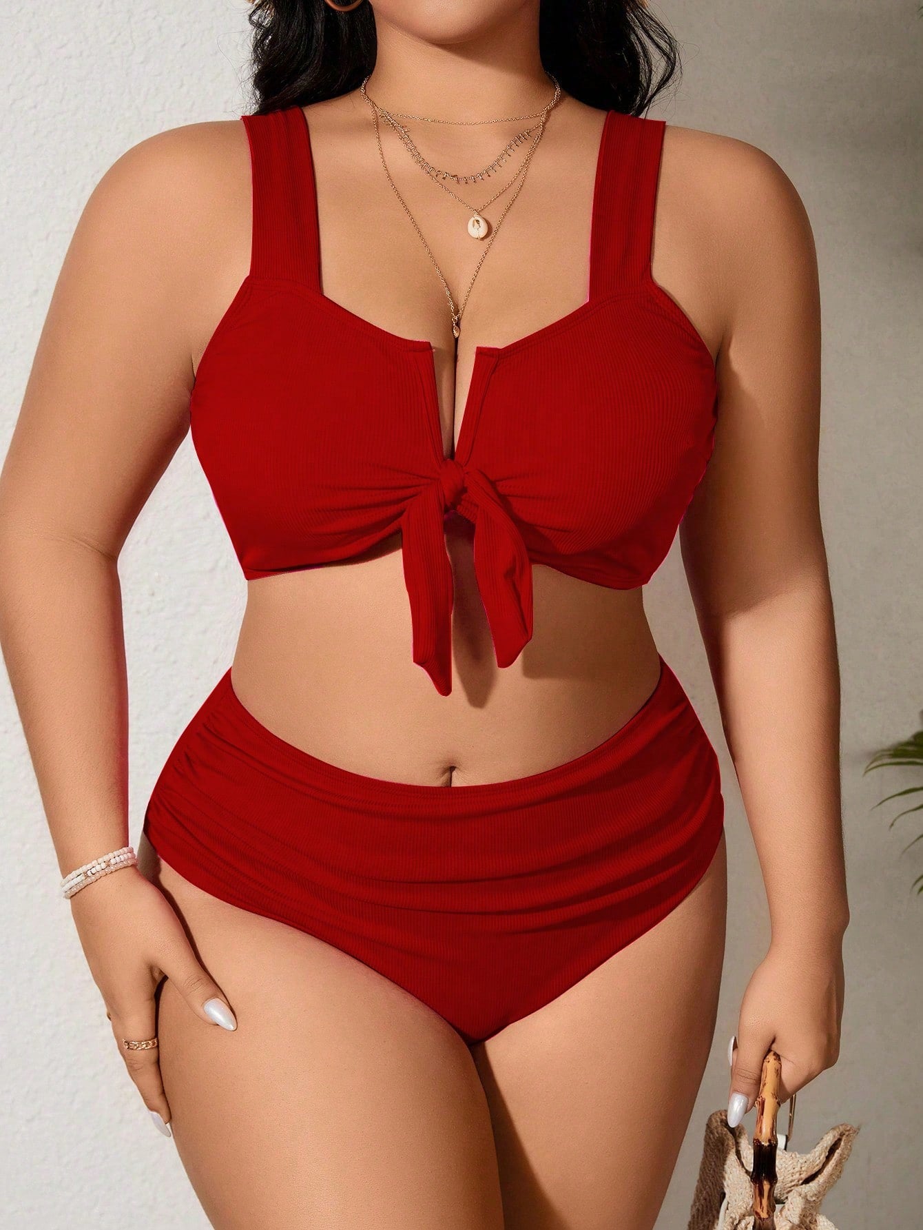 Biquíni Feminio Peça Em V Marieli Plus Size