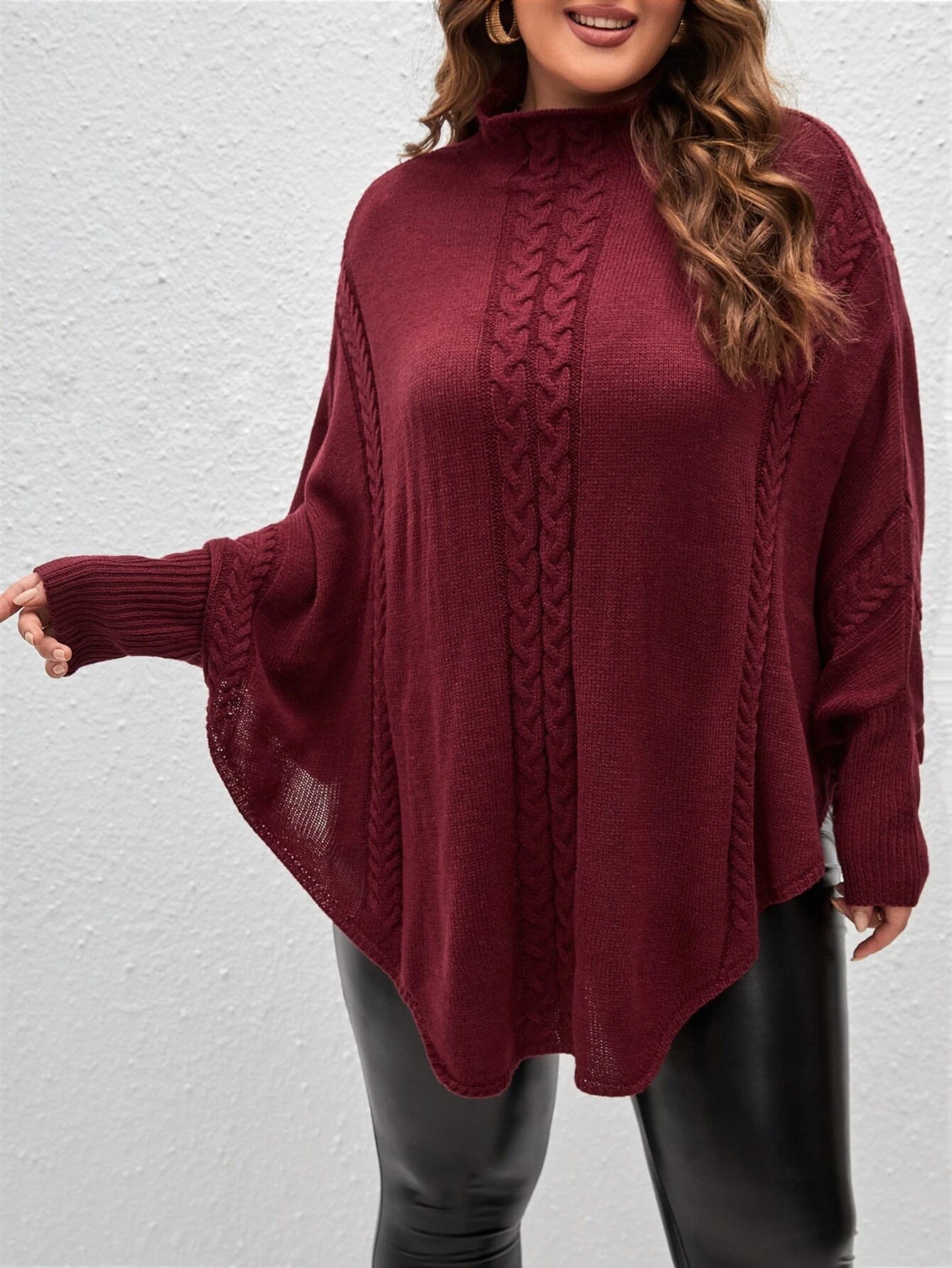 Suéter Feminina Casual em tricô Sayuri. Plus Size