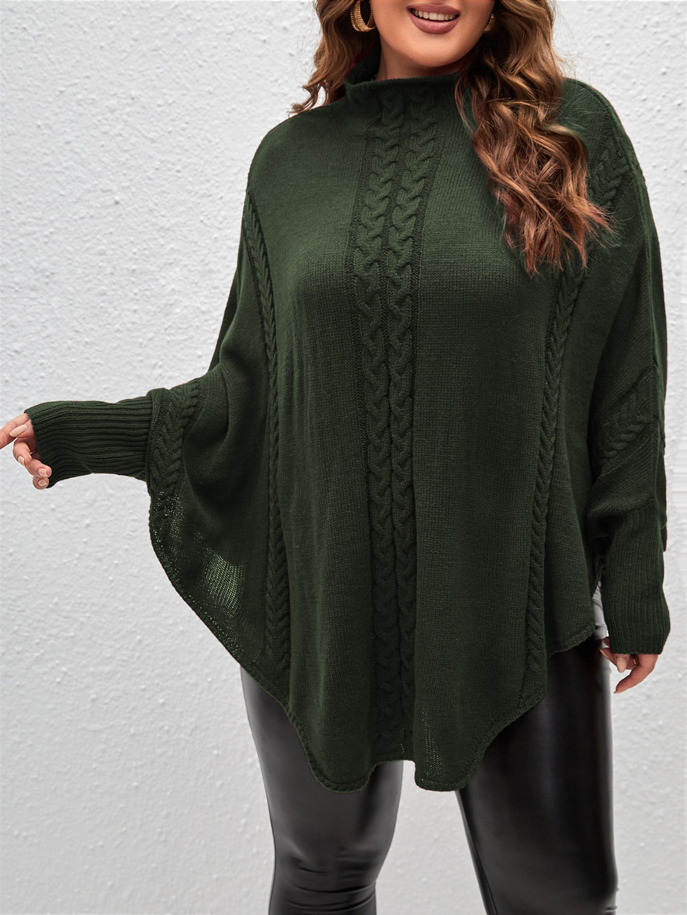 Suéter Feminina Casual em tricô Sayuri. Plus Size
