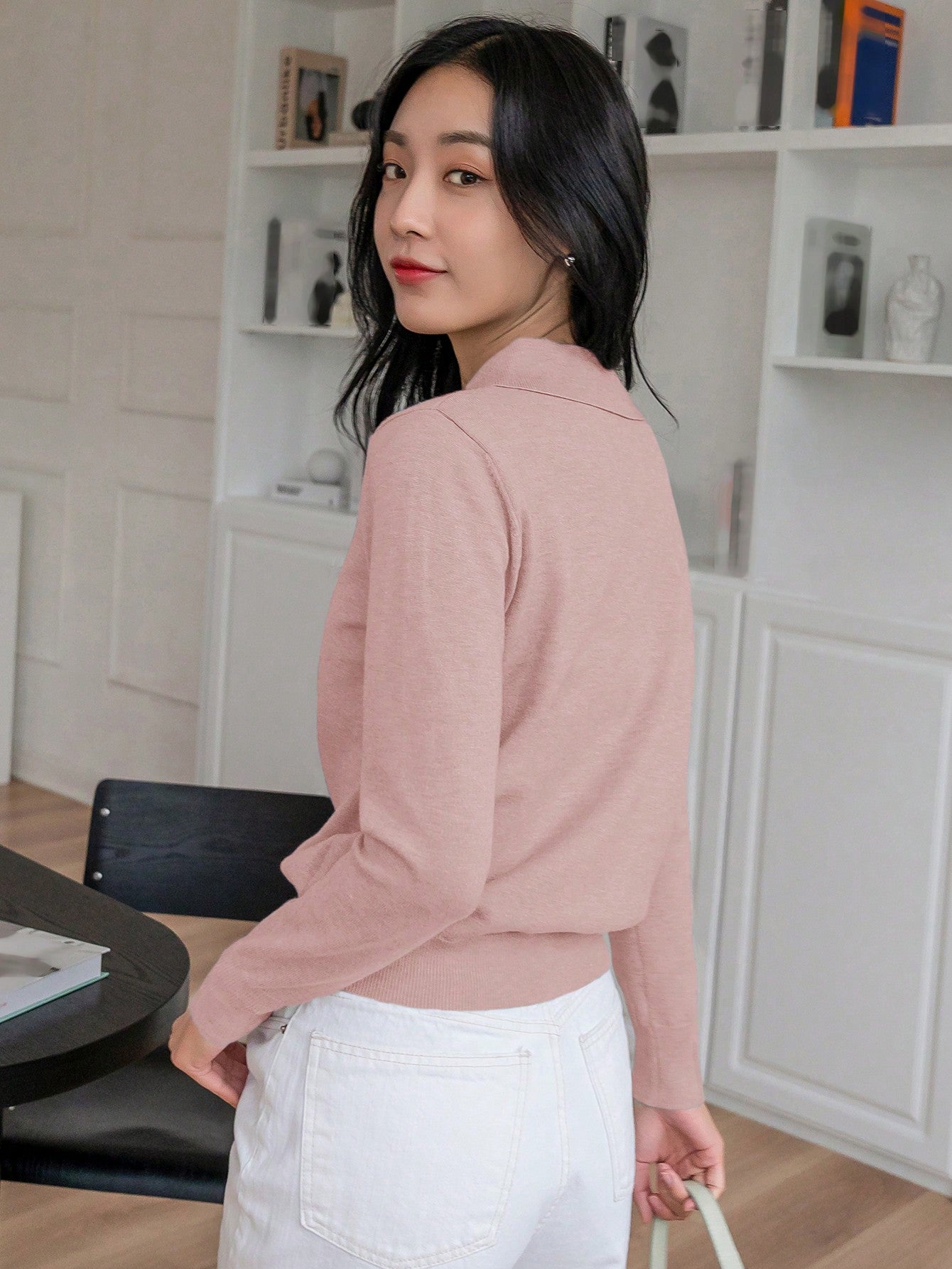 Suéter Feminino de Manga Longa Elegante - Dine