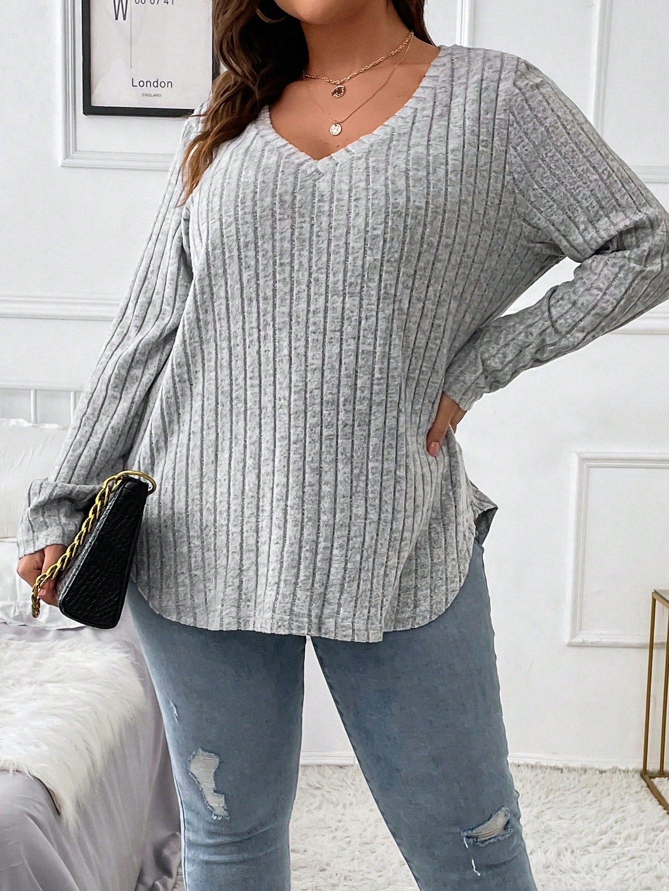 Blusa Pierina Plus Size – Canelada, Casual e Perfeita Para o Dia a Dia