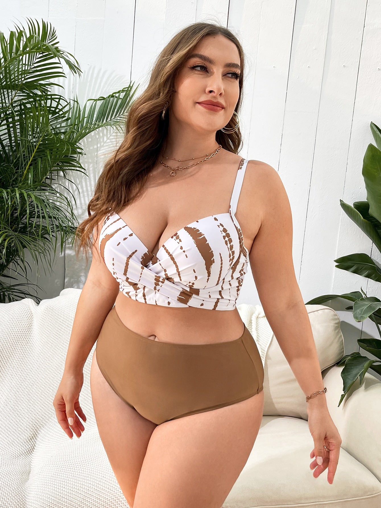 Biquíni + Quimono Feminino Nicolle Plus Size