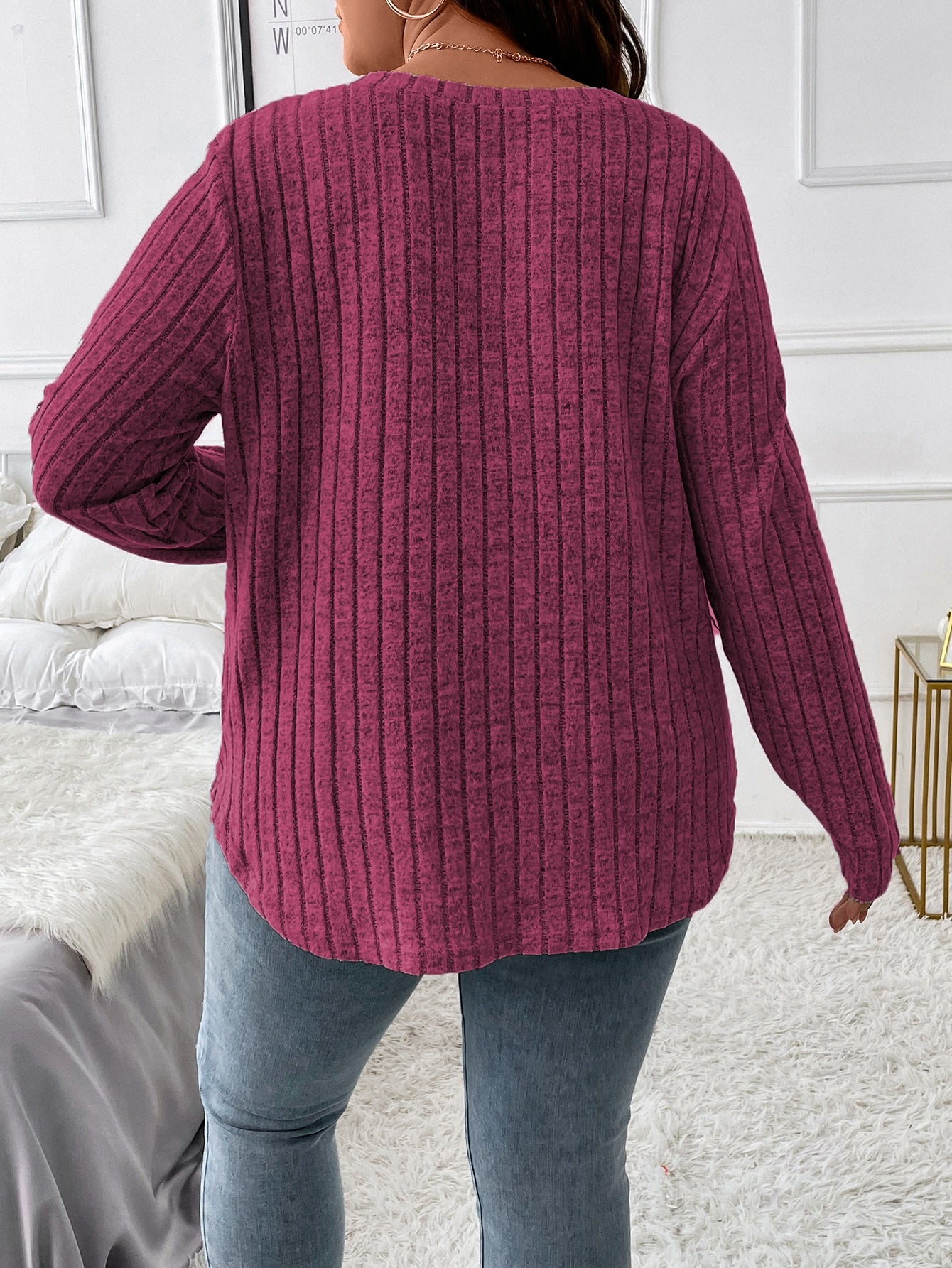 Blusa Pierina Plus Size – Canelada, Casual e Perfeita Para o Dia a Dia