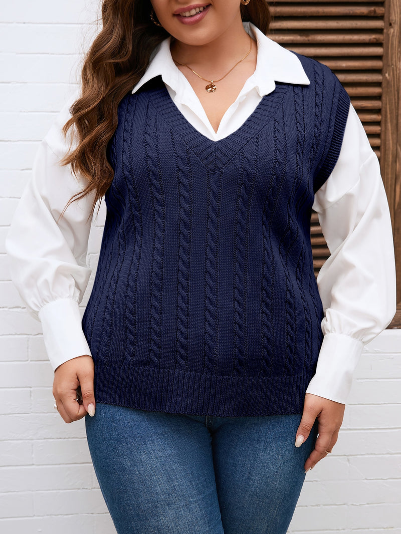 Colete Feminino Gola V Estefania Plus Size