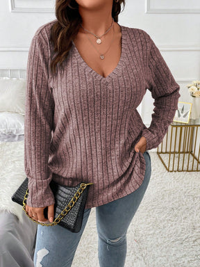 Blusa Pierina Plus Size – Canelada, Casual e Perfeita Para o Dia a Dia