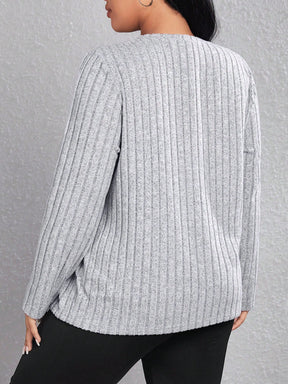 Blusa Feminina Básica Gola Redonda – Evanna Plus Size
