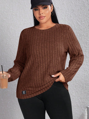 Blusa Feminina Básica Gola Redonda – Evanna Plus Size