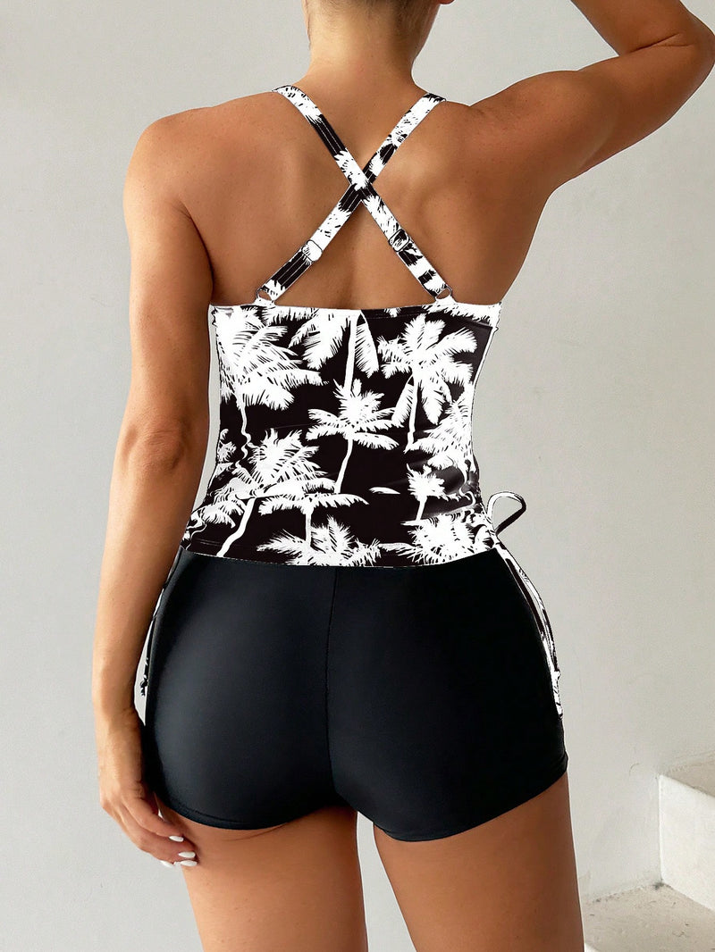 Shortkini feminino estampado Jolly