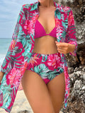 Conjunto De Bikini Feminino Com Kimono Glaucia