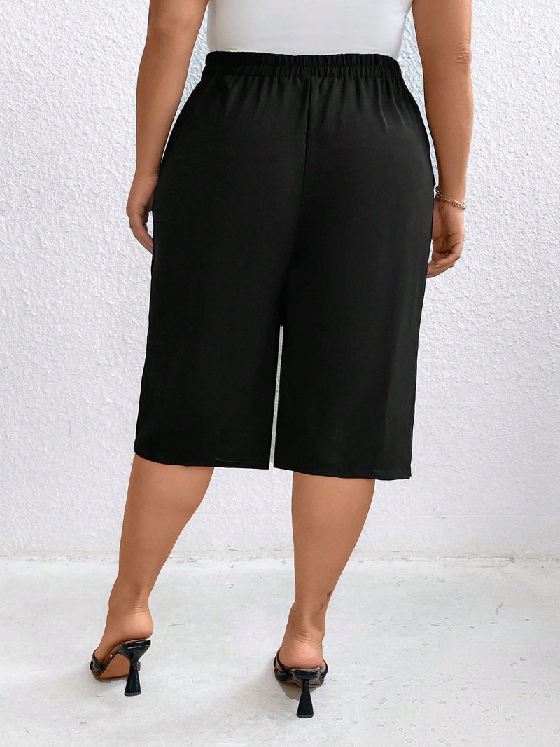 Calça feminina capri Fausta. Plus Size