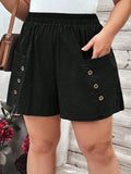 Short feminino com bolso frontal Grecia.Plus Size