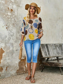 Blusa Feminina com Estampa de Poás e Corte Soltinho - Margot