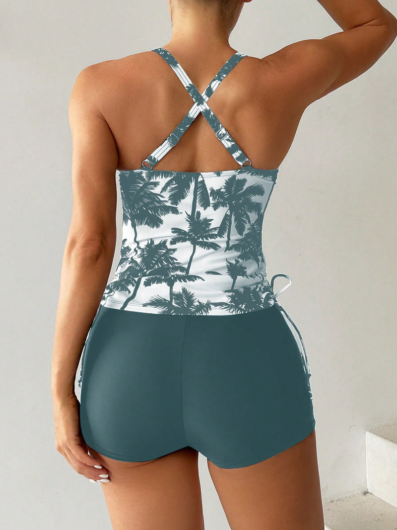 Shortkini feminino estampado Jolly