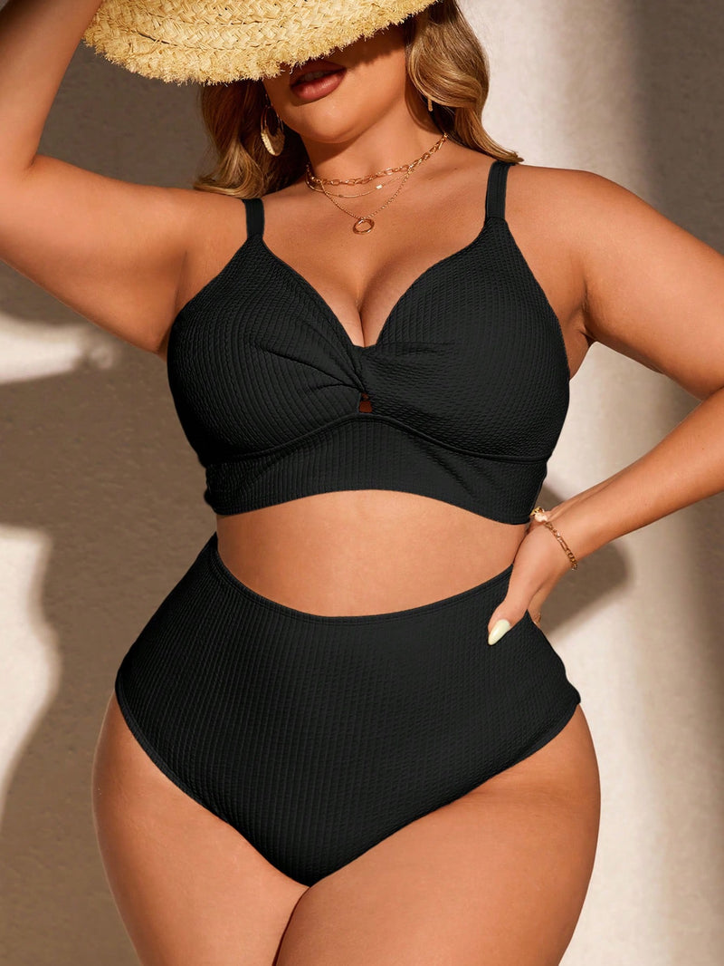 Biquíni Feminino Cintura Alta Camily Plus Size