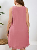 Vestido Feminino de Algodão com Bordado Vazado - Michele. Plus Size