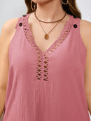 Vestido Feminino de Algodão com Bordado Vazado - Michele. Plus Size