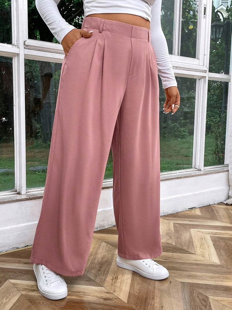 Calça feminina com Cintura Alta Andreia. Plus Size