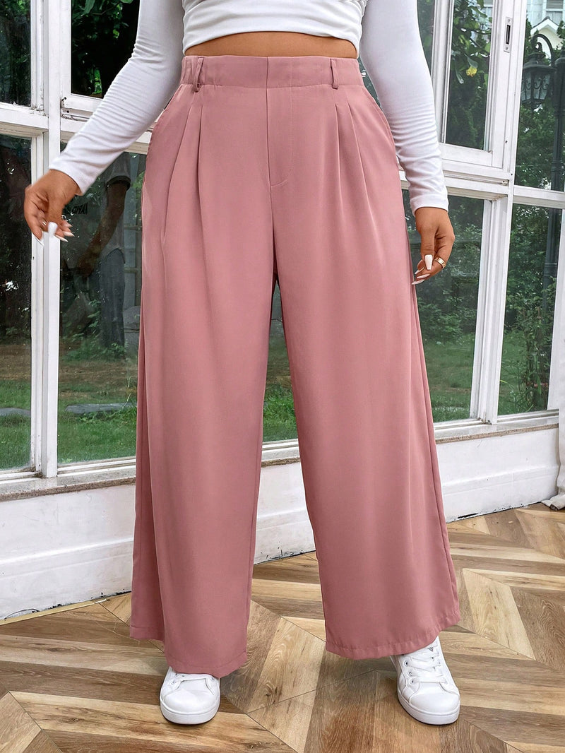 Calça feminina com Cintura Alta Andreia. Plus Size