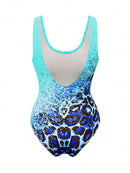 Maiô feminino com estampa animal print e cores brilhantes Helena