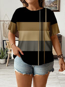 Camisa Feminina com Detalhe em Listras Verticais e Design Casual - Amélia. Plus Size