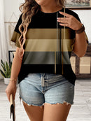 Camisa Feminina com Detalhe em Listras Verticais e Design Casual - Amélia. Plus Size