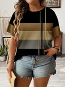 Camisa Feminina com Detalhe em Listras Verticais e Design Casual - Amélia. Plus Size