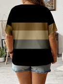 Camisa Feminina com Detalhe em Listras Verticais e Design Casual - Amélia. Plus Size