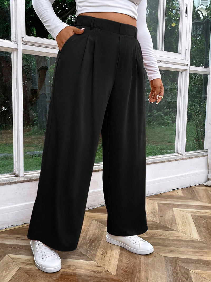 Calça feminina com Cintura Alta Andreia. Plus Size