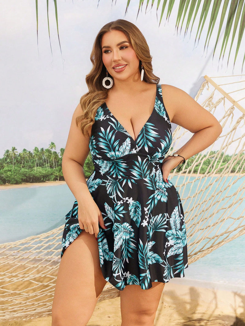 Tankini Feminino com Estampa Tropical - Lorayne. Plus Size