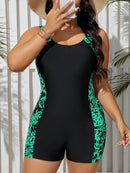 Maiô Tanquíni Feminino Com Estampa Lateral - Olivia. Plus Size