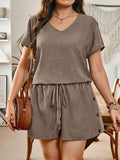 Conjunto Feminino Camisa de Manga Curta e Shorts - Dinz. Plus Size