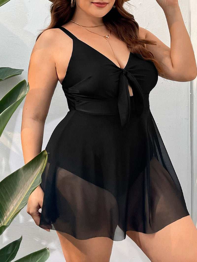 Maiô feminino tipo vestido Rayla. Plus Size