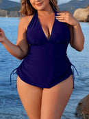 Tankini Feminino Frente Única E Cintura Alta Francys Plus Size