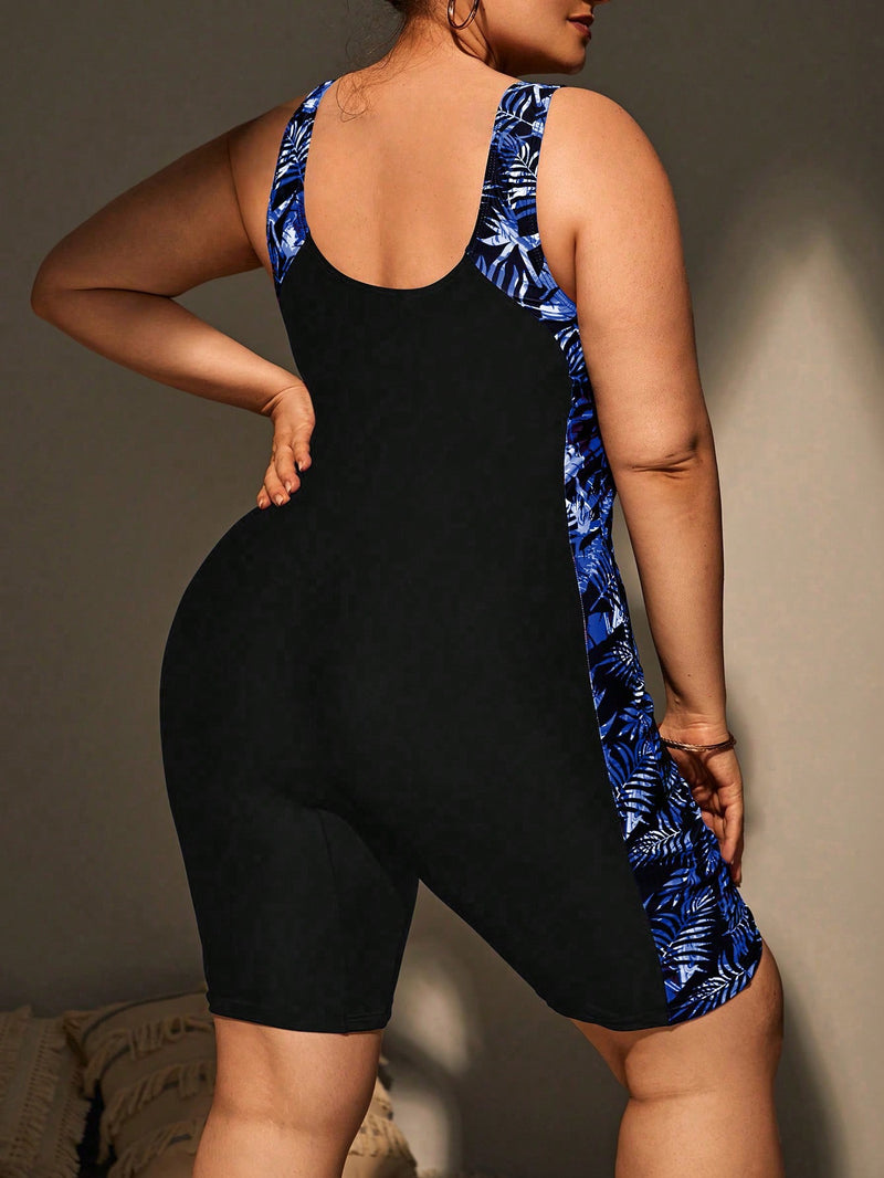 Maiô Feminino Tipo Macacão Anastacia Plus Size