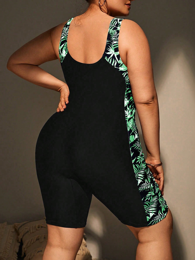 Maiô Feminino Tipo Macacão Anastacia Plus Size