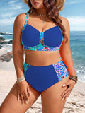 Biquini Feminino Estampa Floral e Alças Finas - Doralice. Plus Size