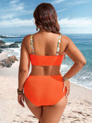 Biquini Feminino Estampa Floral e Alças Finas - Doralice. Plus Size