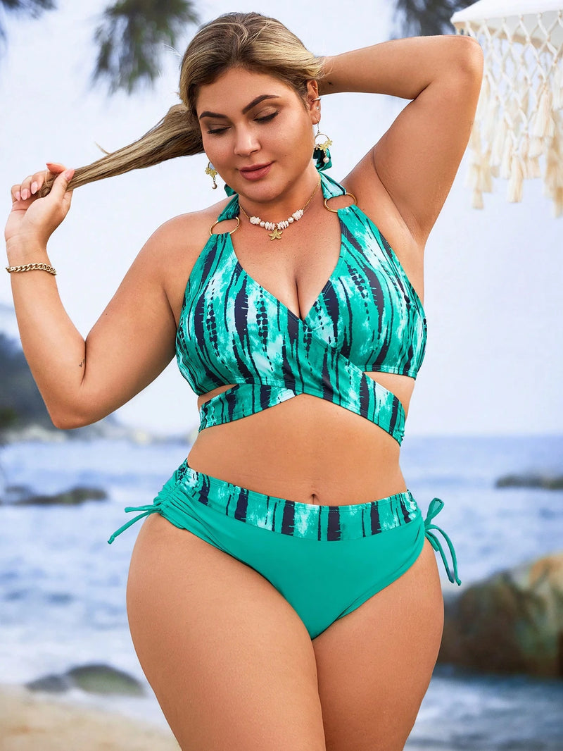 Biquini Feminino com Argola Dourada - Zafira. Plus Size