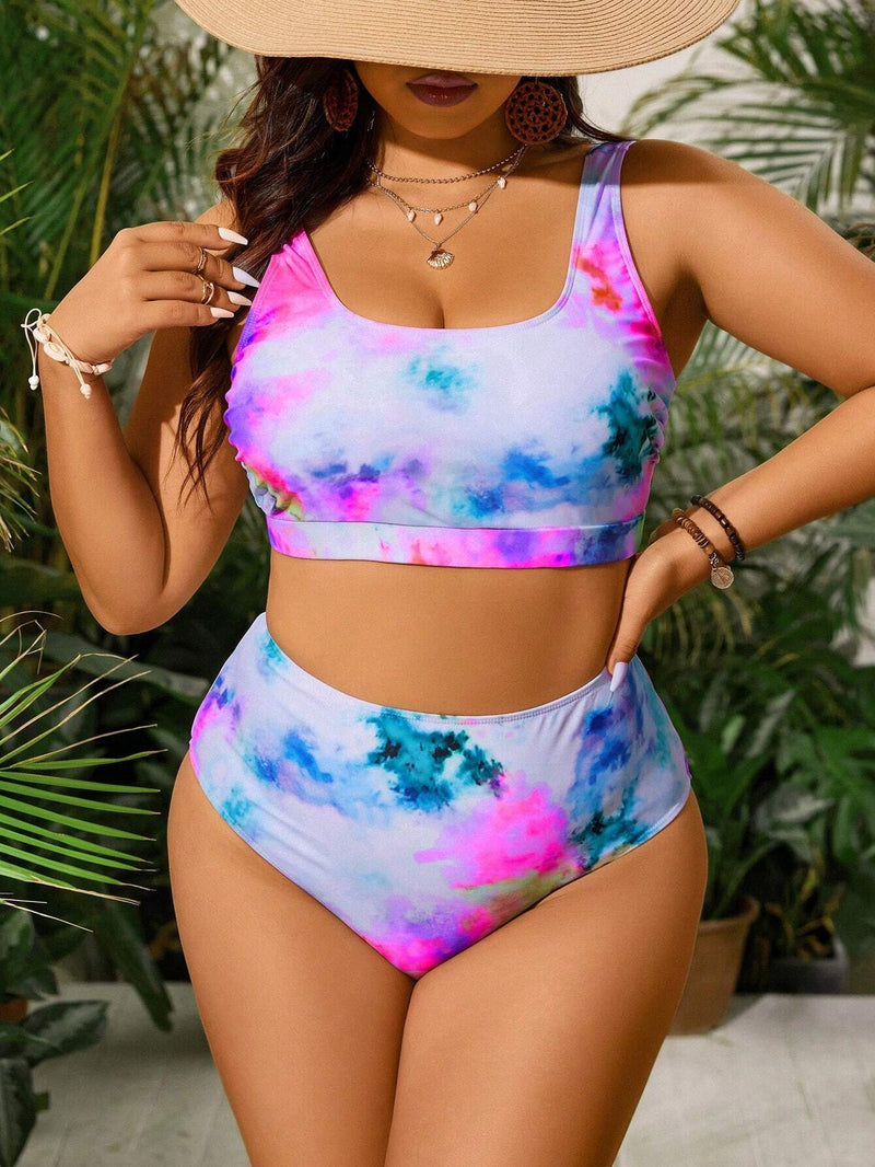 Biquini Feminino com Estampa Aleatória - Leoni. Plus Size