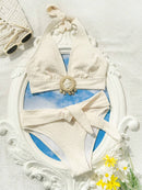 Biquíni Feminino de 2 Peças Detalhe Circular - Mirna. Plus Size